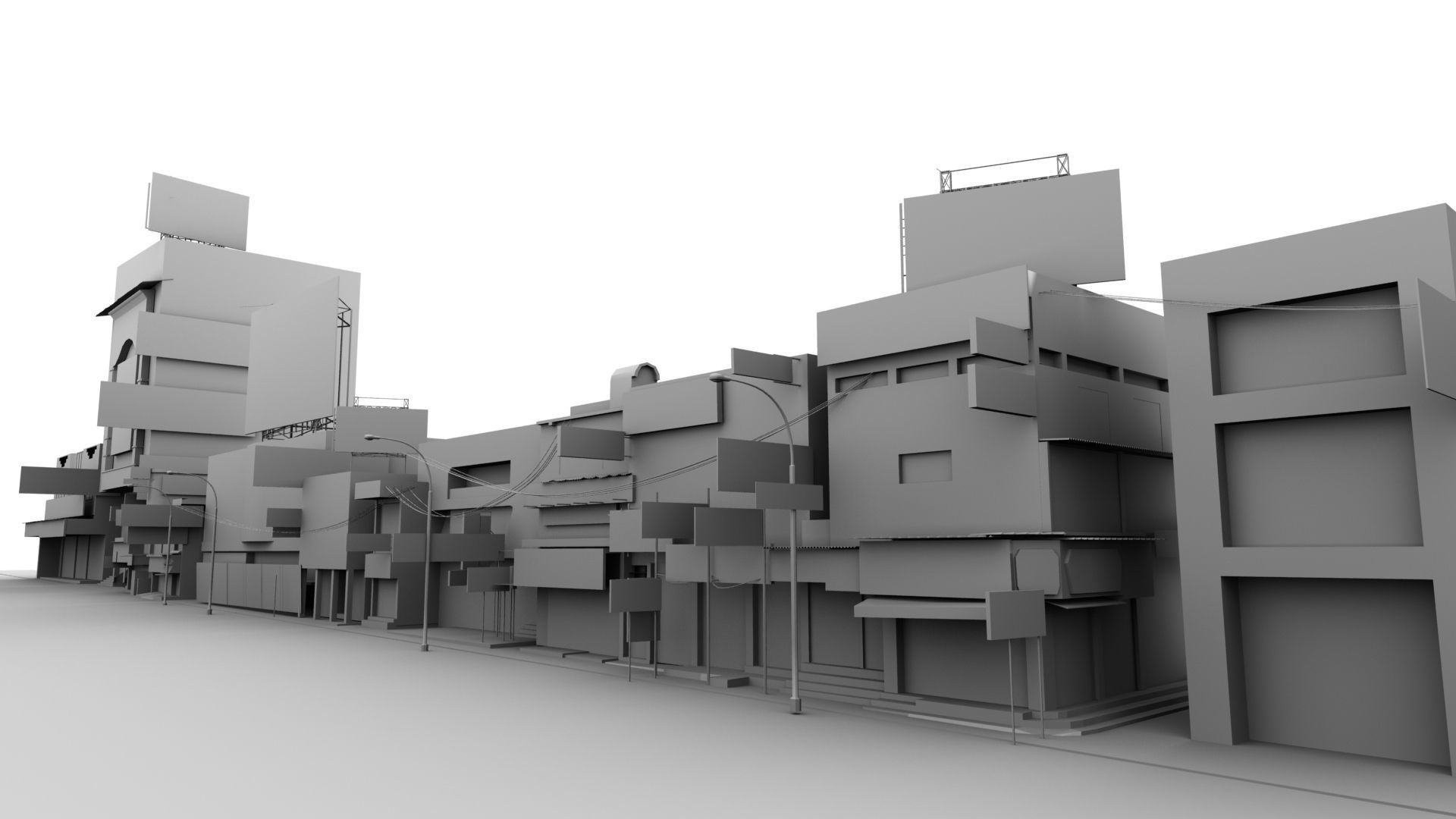 india street 3d model 3D model_18