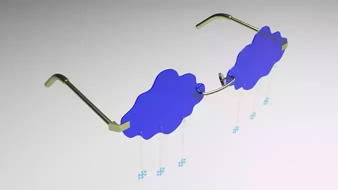 Snowfall Sunglasses 3D model