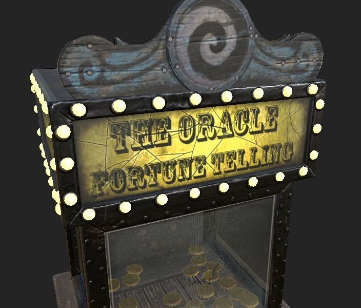 FortuneTeller Low-poly 3D model_3