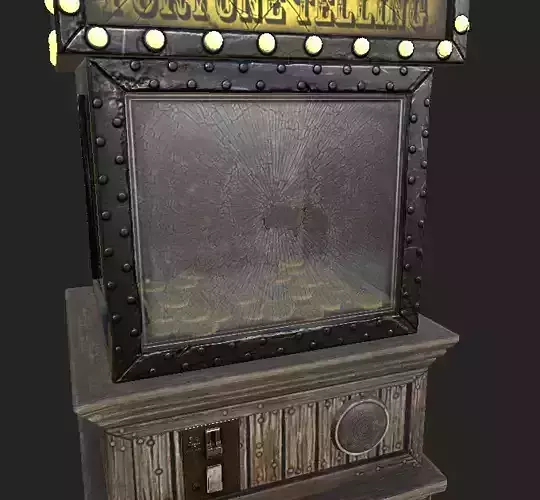 FortuneTeller Low-poly 3D model