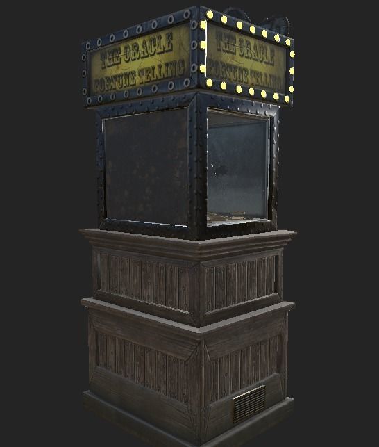 FortuneTeller Low-poly 3D model_4