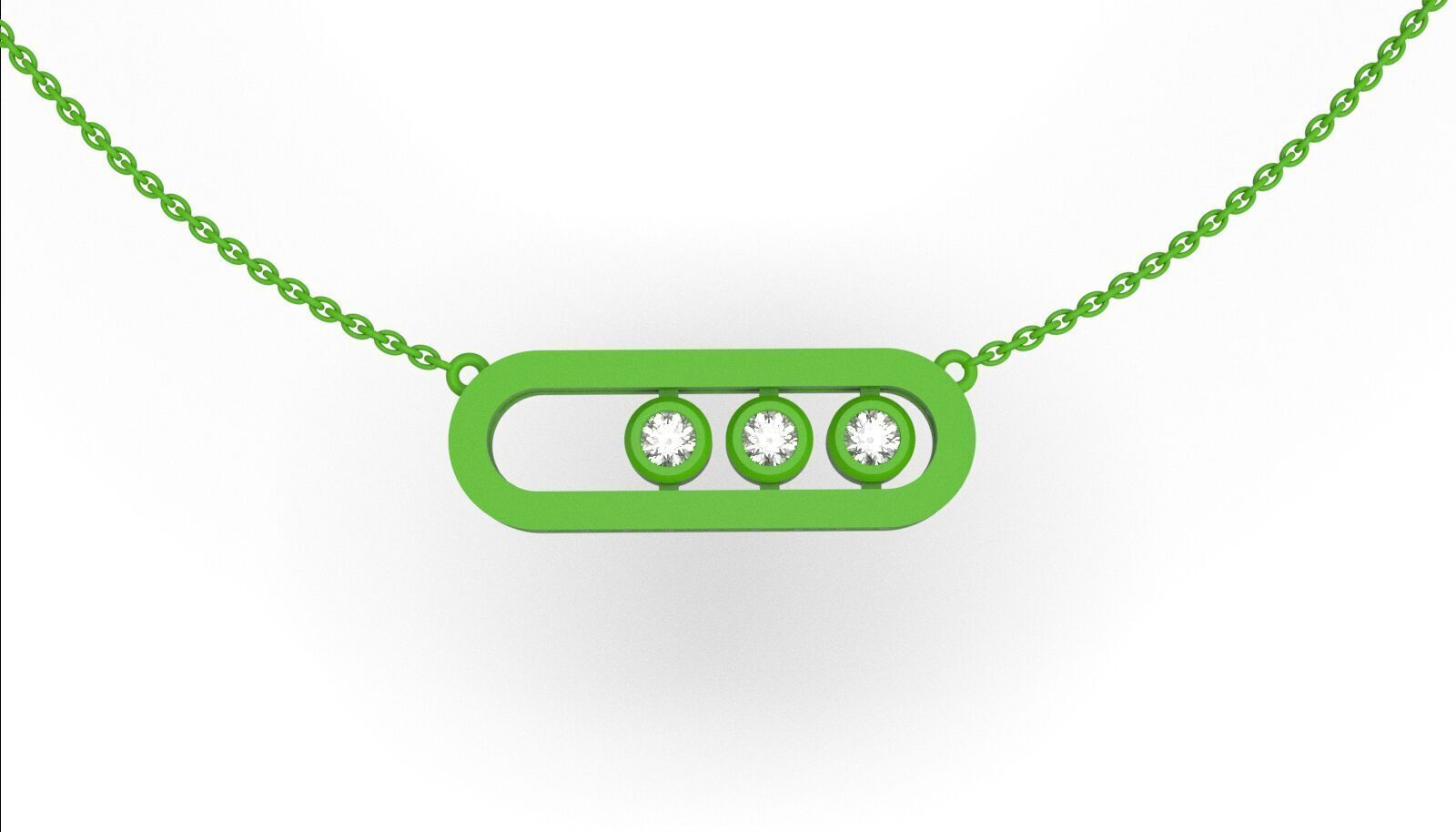 messika pendent  3D print model_1