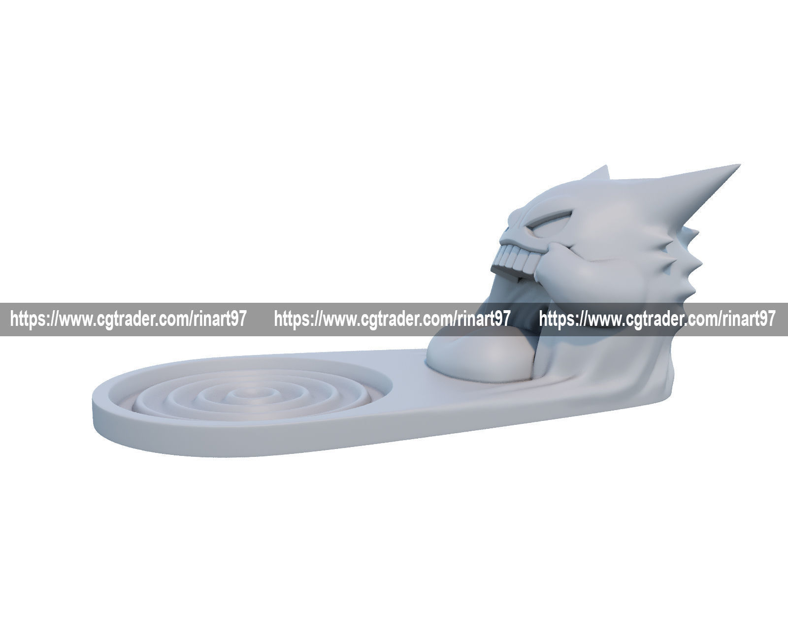 gengar cup holder 3d print model from pokemon 3D print model_9