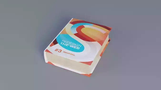Book 3d model Low-poly 3D model