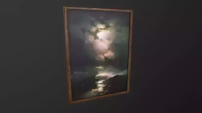 Painting 3D Model Low-poly 3D model