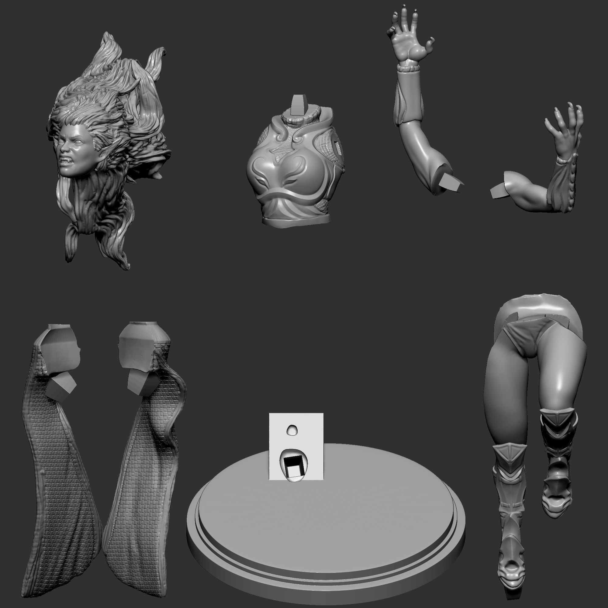 Seven Blades Project - Carmilla The Vampire 3D model_1