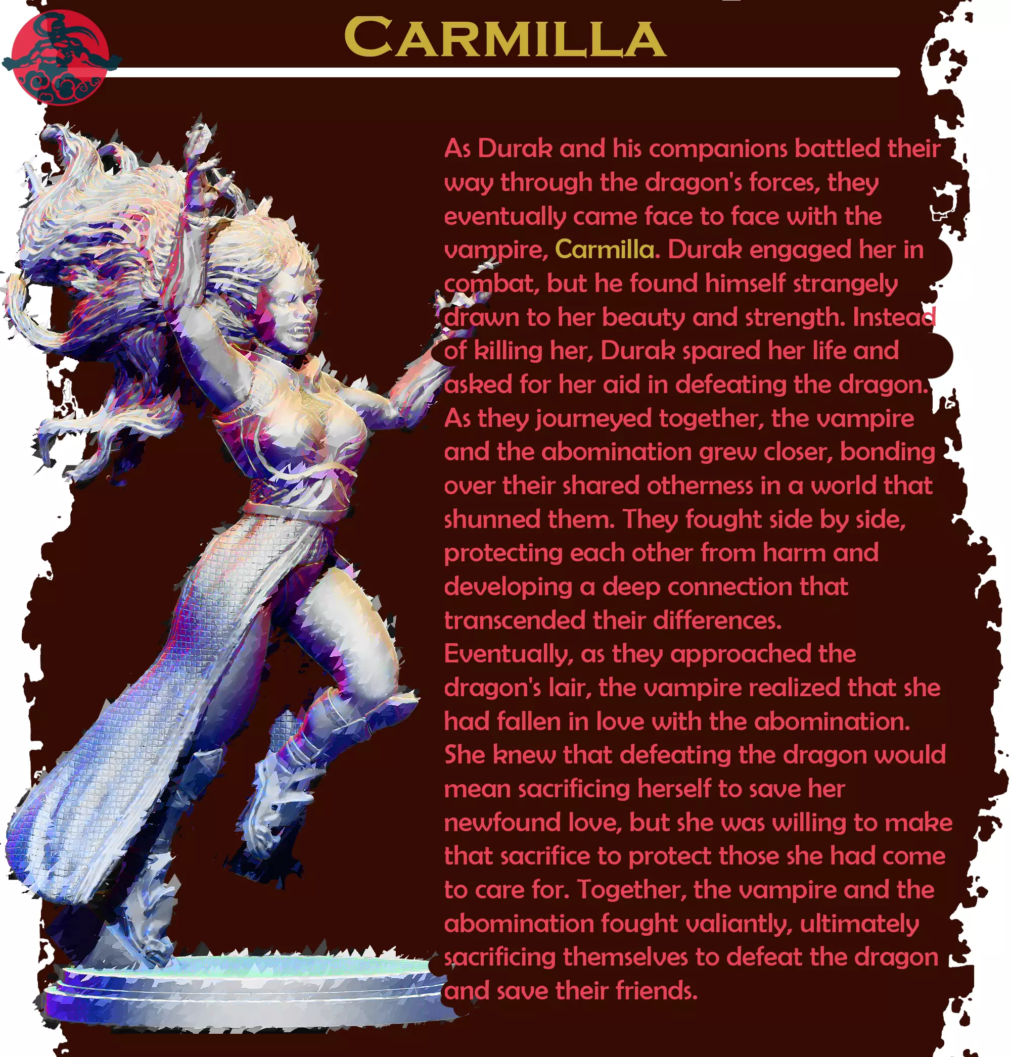Seven Blades Project - Carmilla The Vampire 3D model_0