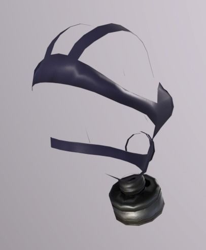Gaz Mask Low-poly 3D model_3