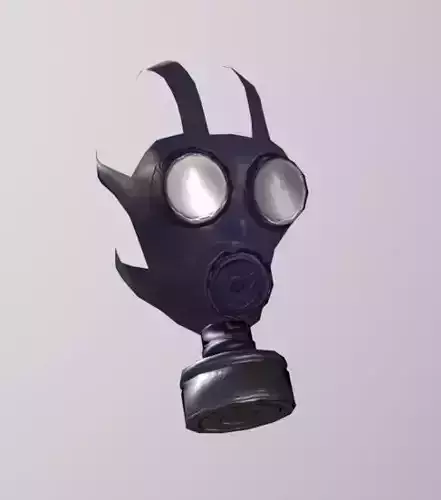 Gaz Mask Low-poly 3D model