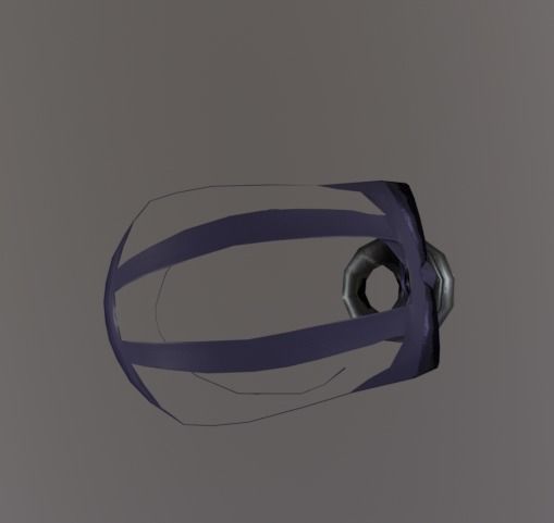 Gaz Mask Low-poly 3D model_4