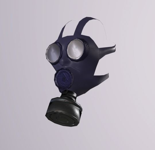Gaz Mask Low-poly 3D model_5