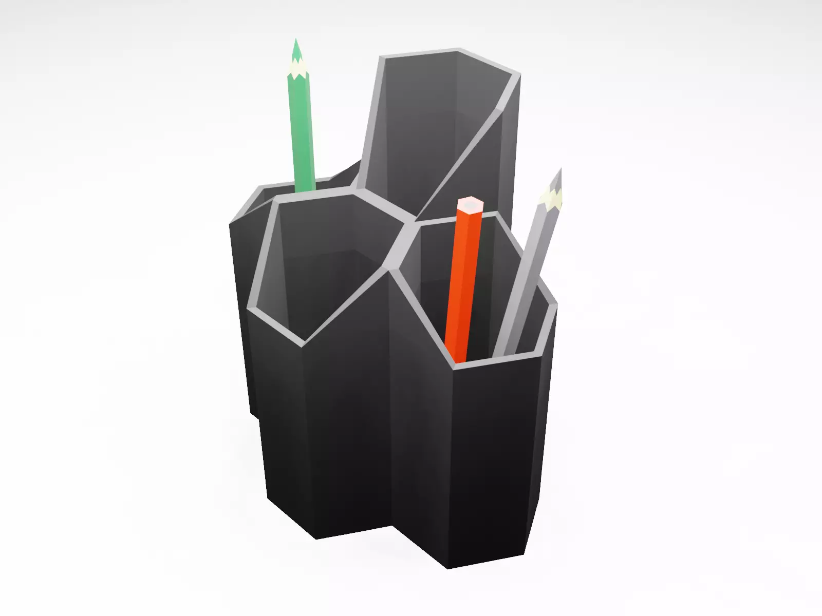 Pencil and pen organizer Holder 3D print model 3D print model_0