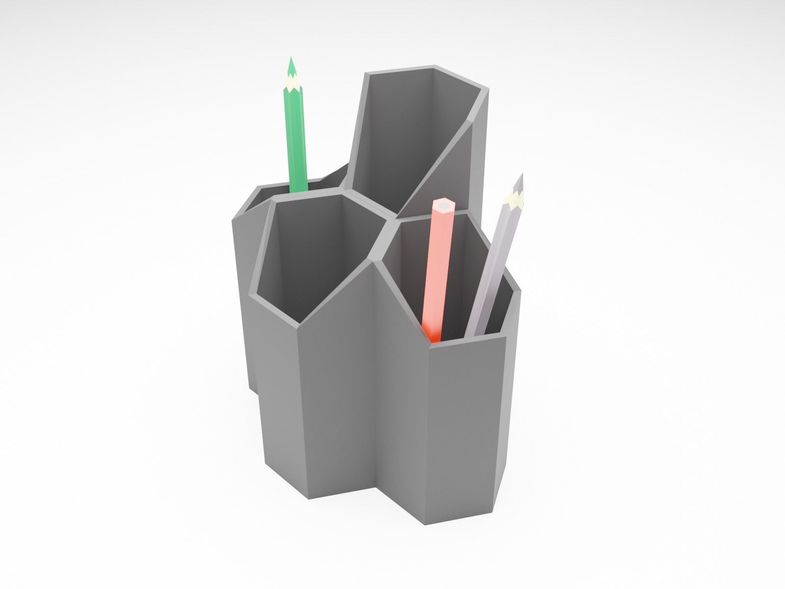 Pencil and pen organizer Holder 3D print model 3D print model_5