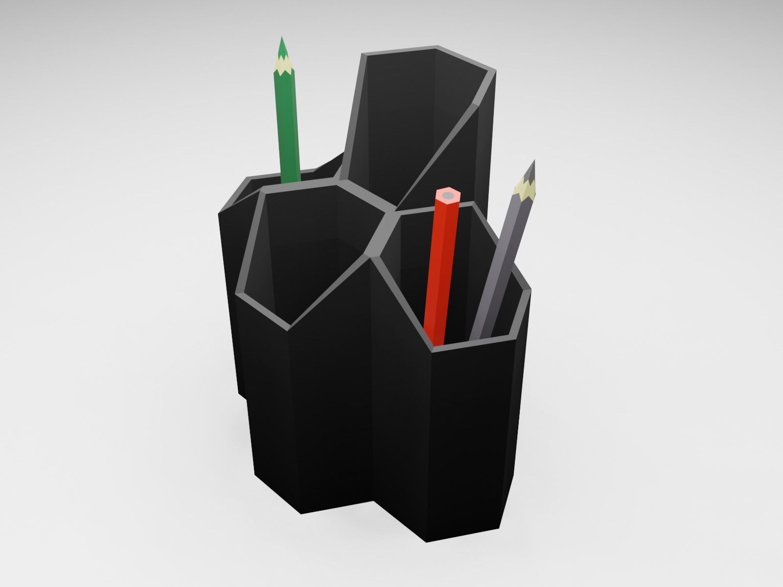 Pencil and pen organizer Holder 3D print model 3D print model_1