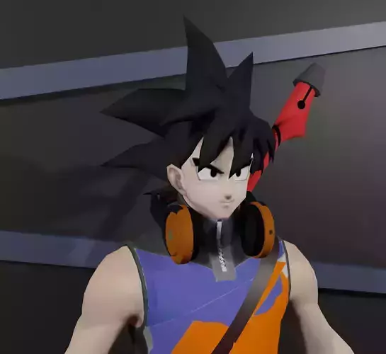 Goku skin 3D model