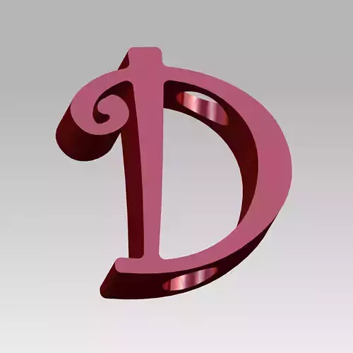 Add Some Fun to Your Drinks with Letter D Shape 3D print model