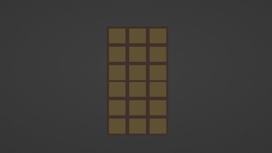 Sliding Window 001 Low-poly 3D model_15