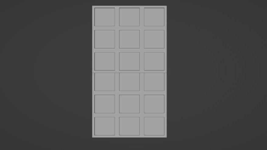 Sliding Window 001 Low-poly 3D model_11