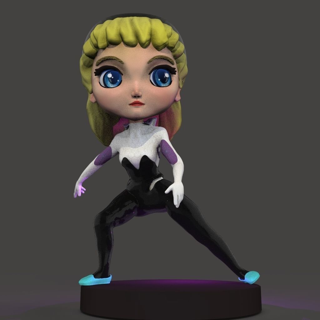 Spider Gwen 3D print model_13