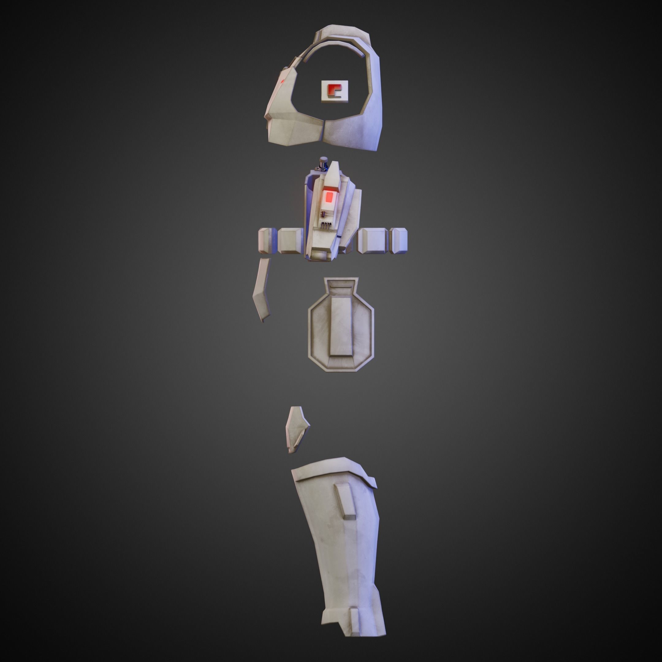 The Mandalorian Imperial Super Trooper Armor for Cosplay 3D print model_4