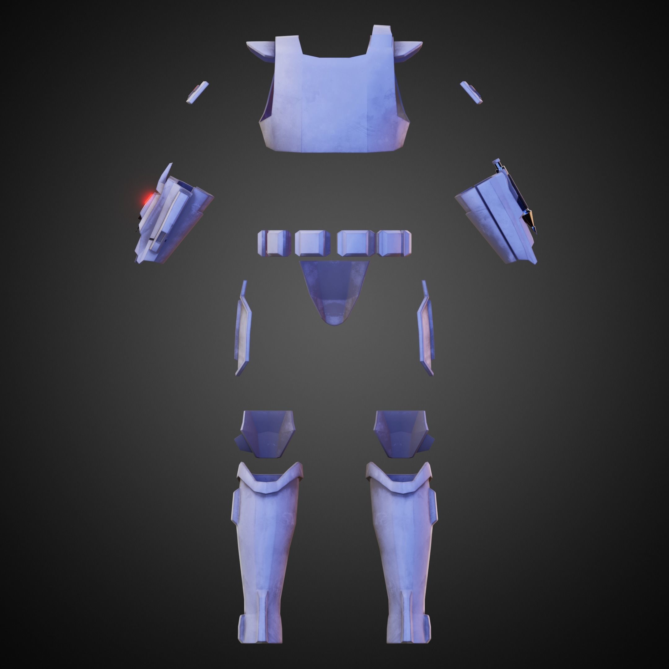 The Mandalorian Imperial Super Trooper Armor for Cosplay 3D print model_6