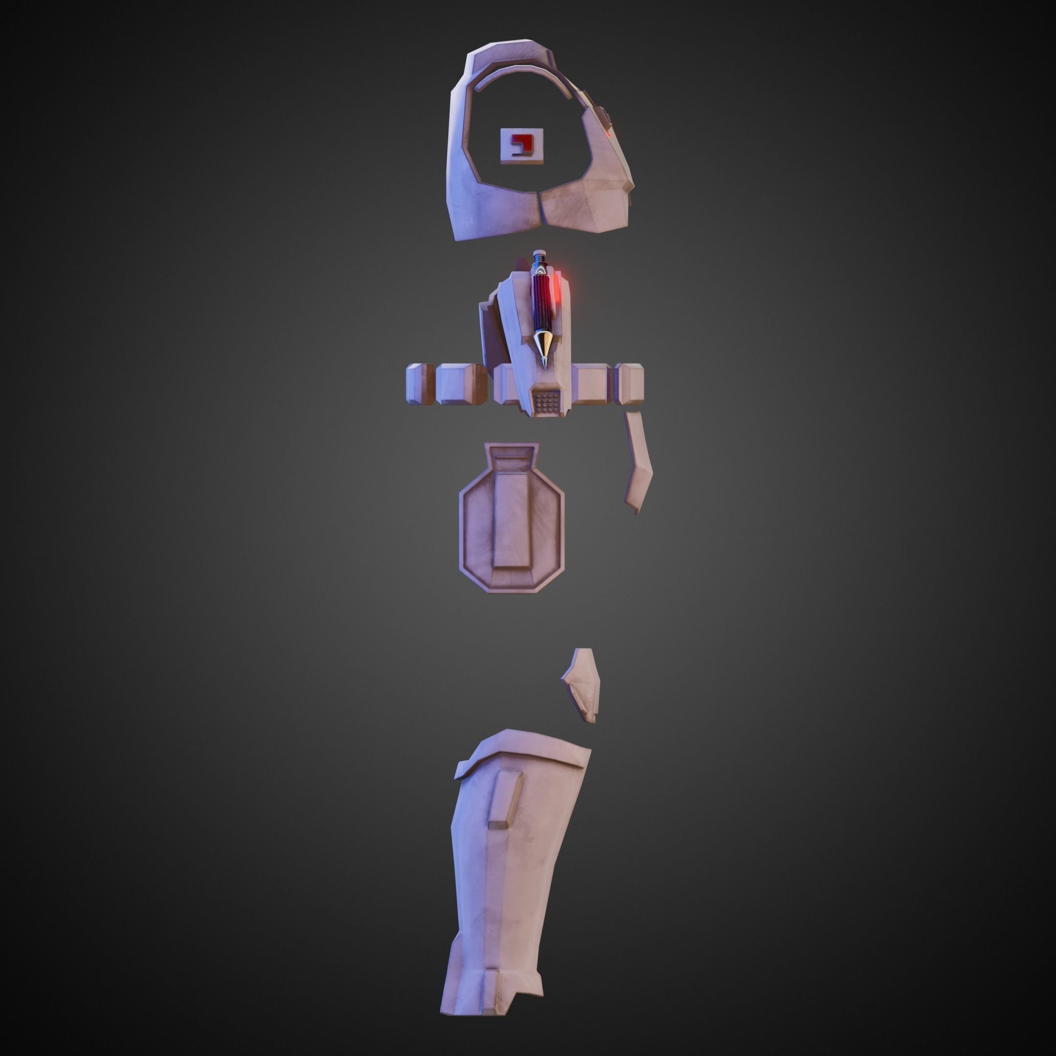 The Mandalorian Imperial Super Trooper Armor for Cosplay 3D print model_8