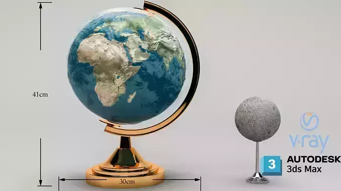 Moon Earth Desktop Accessory 