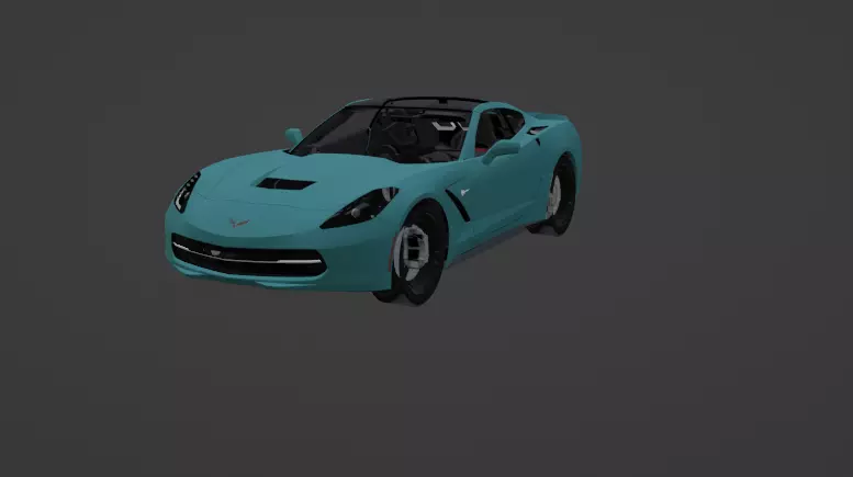 corvette c7 3D print model_0