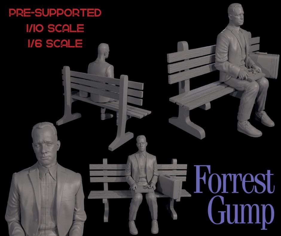 Forrest Gump 3D print model_2