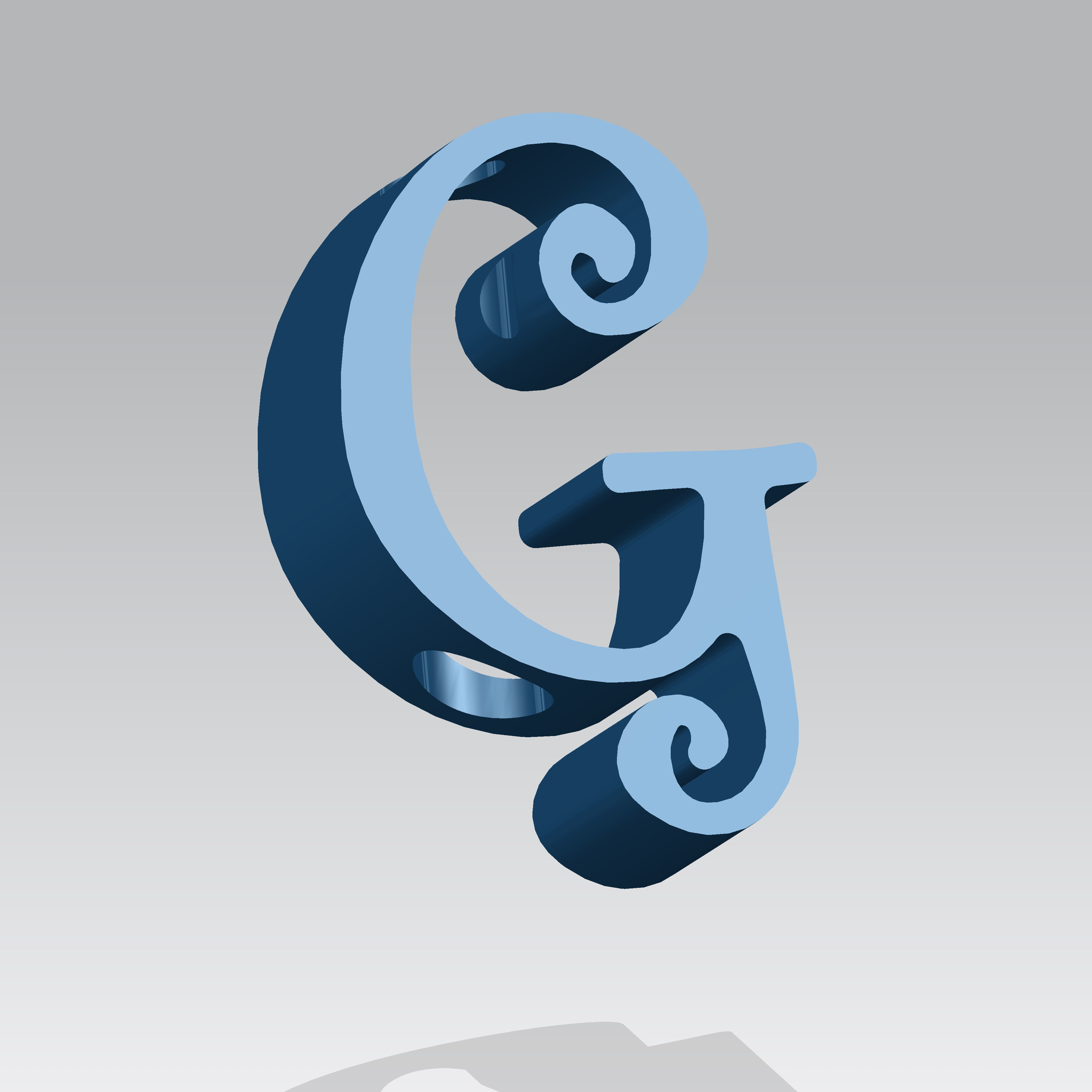 Straw Buddy G Straw Topper 3D print model_6