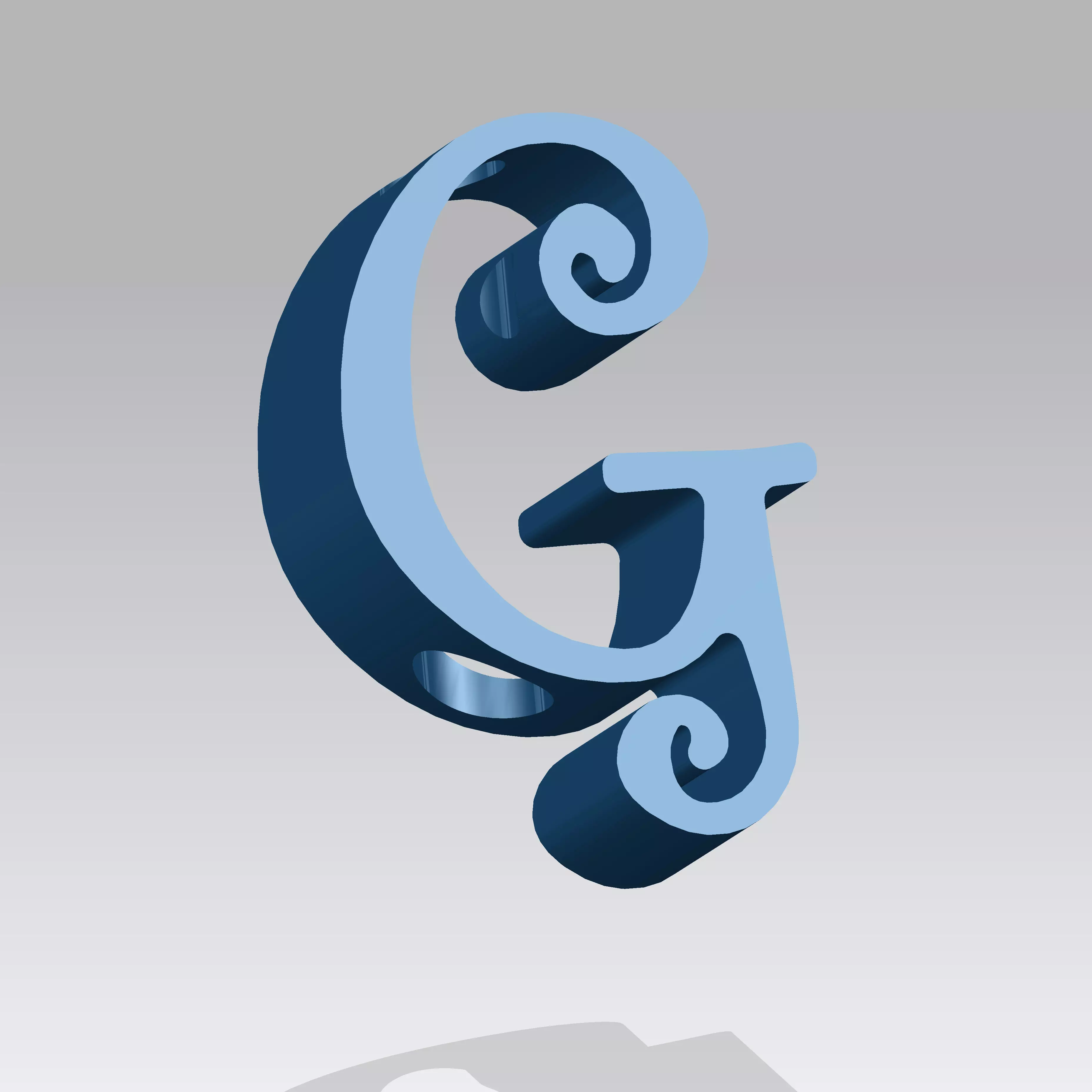 Straw Buddy G Straw Topper 3D print model_0