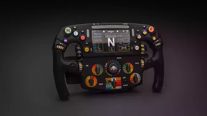 F1 Steering Wheel Free 3D model