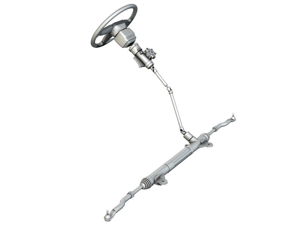 Steering System 3D model_7