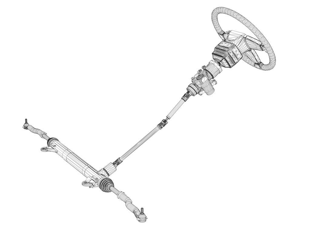 Steering System 3D model_9