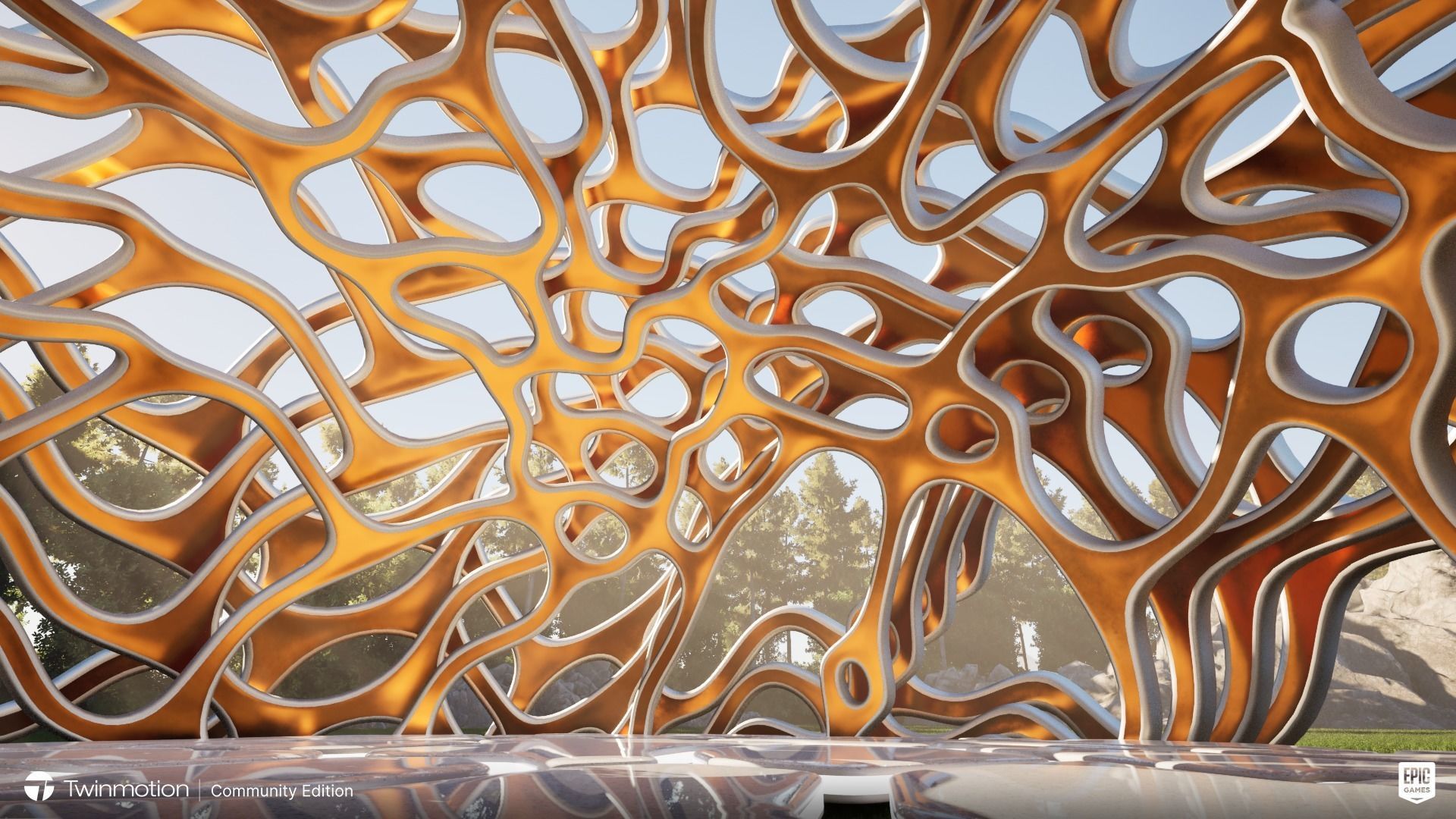 The Hemisphere Low-poly 3D model_6