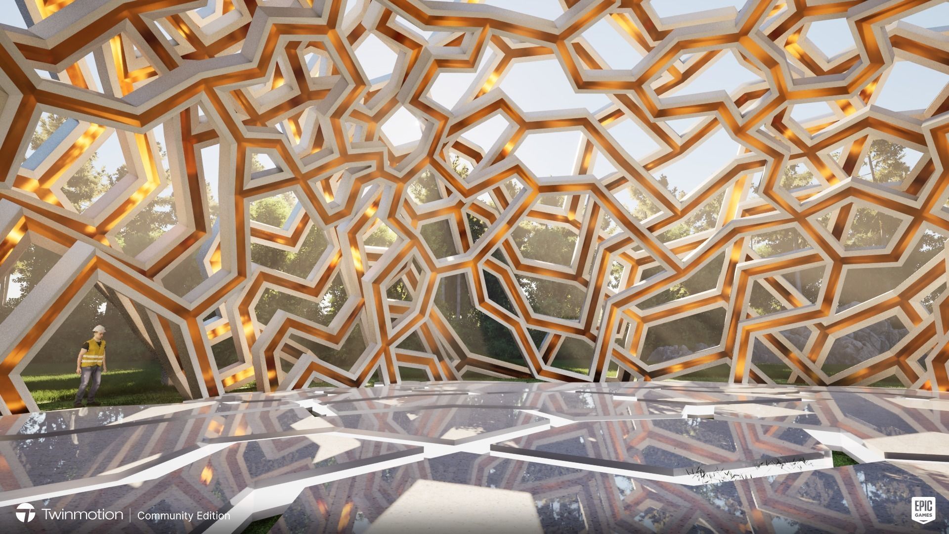 The Hemisphere Low-poly 3D model_7