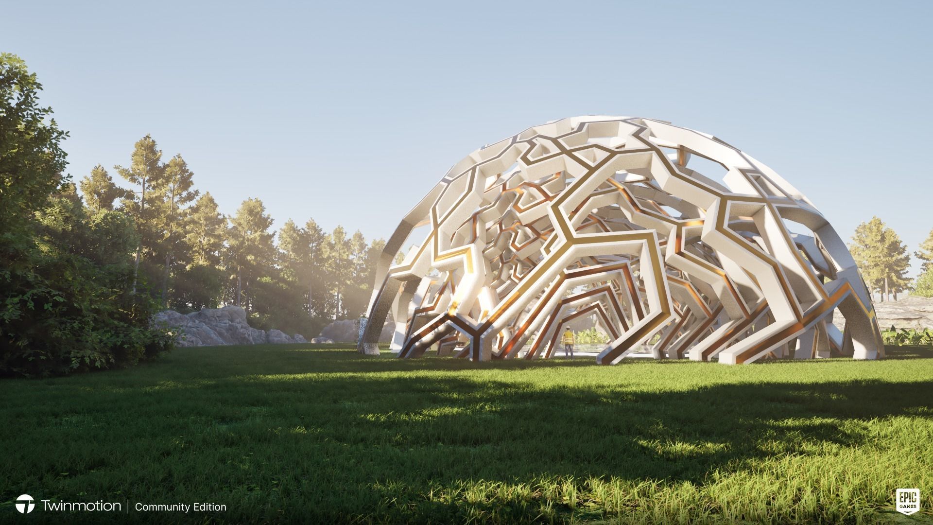 The Hemisphere Low-poly 3D model_8