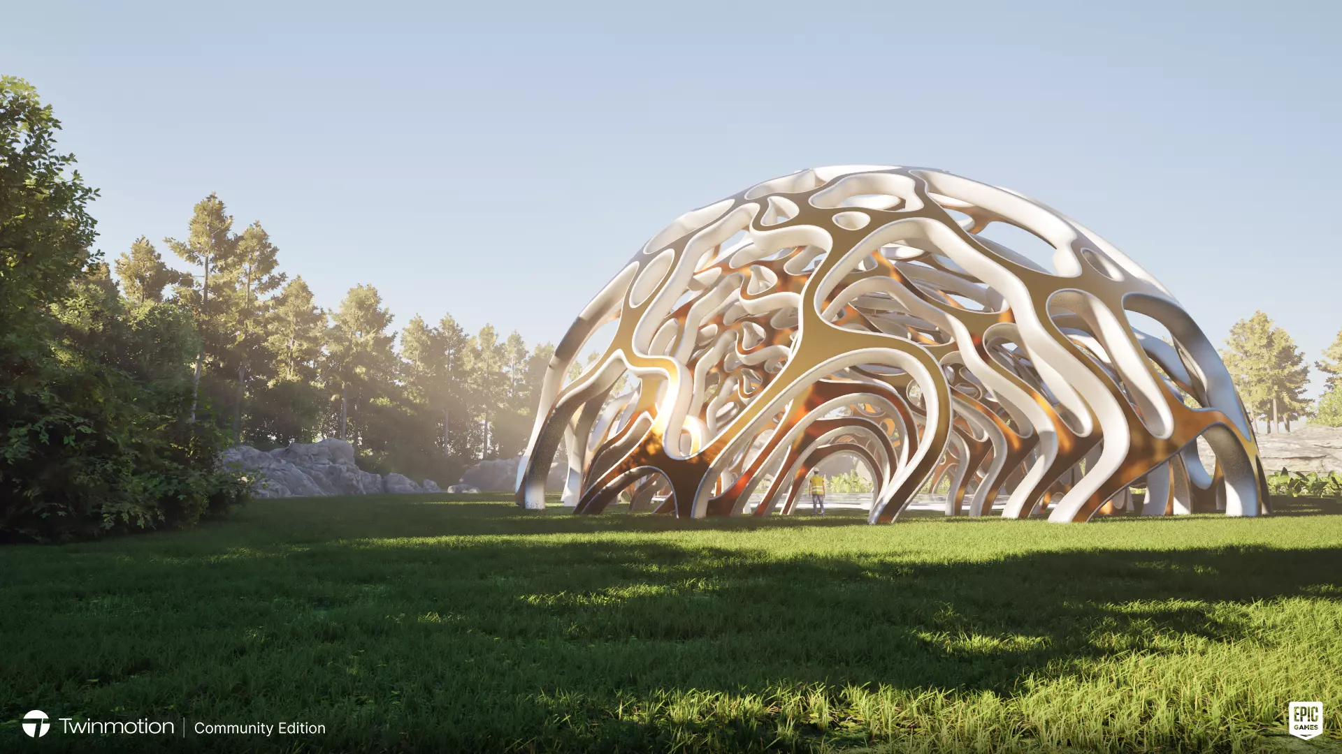 The Hemisphere Low-poly 3D model_0