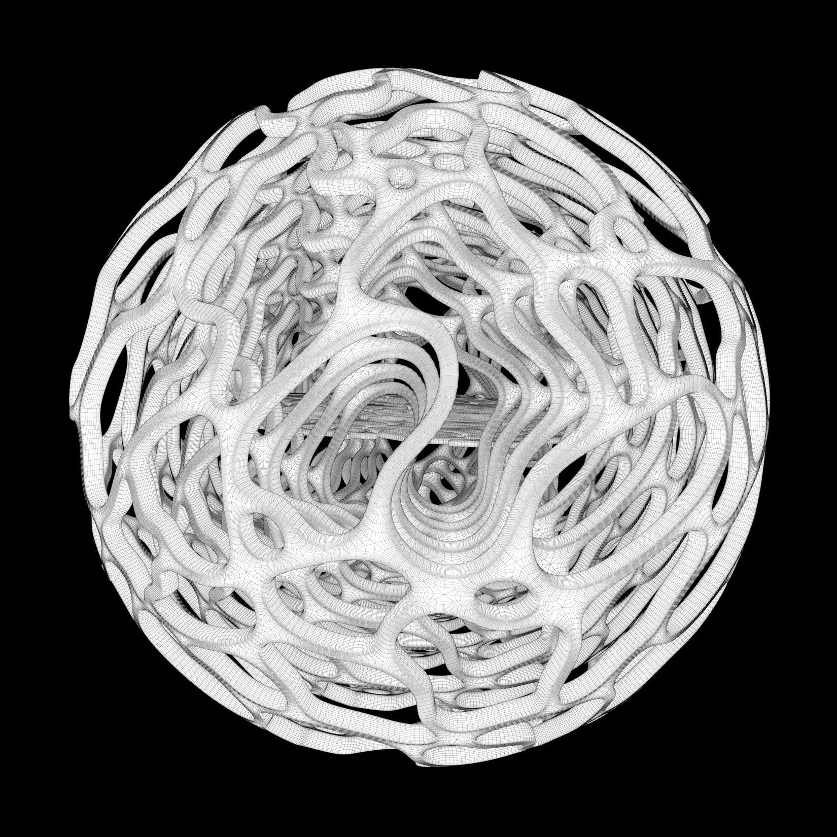 The Hemisphere Low-poly 3D model_12