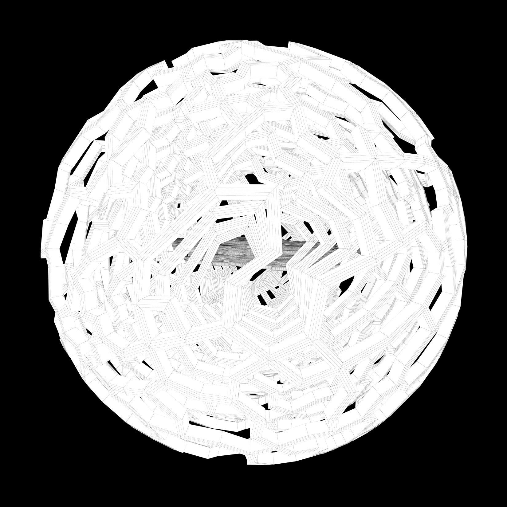 The Hemisphere Low-poly 3D model_13