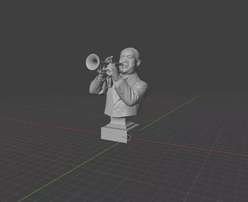 Louis Armstrong 3D print model