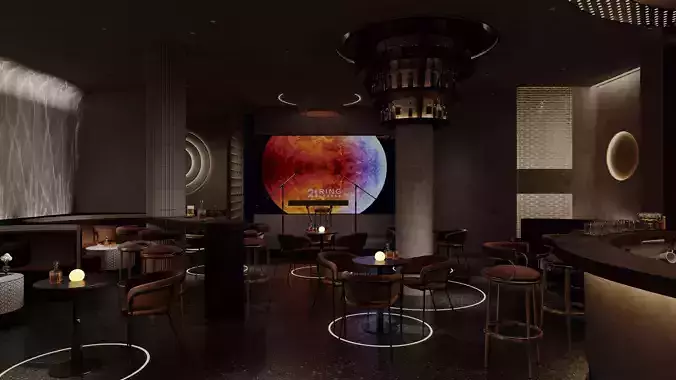 night bar 3d model 3D model