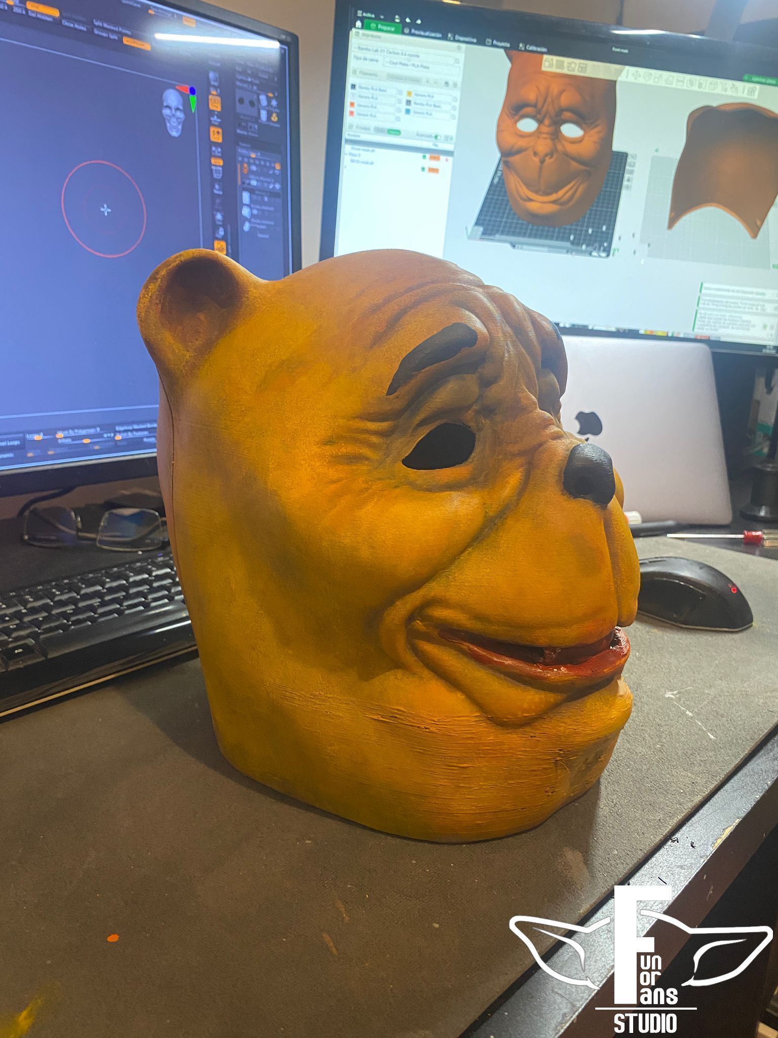 WINNIE THE POOH HALLOWEEN MASK 3D print model_3