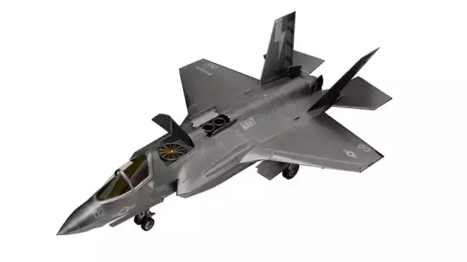 Lockheed Martin F-35 Lightning Low-poly 3D model