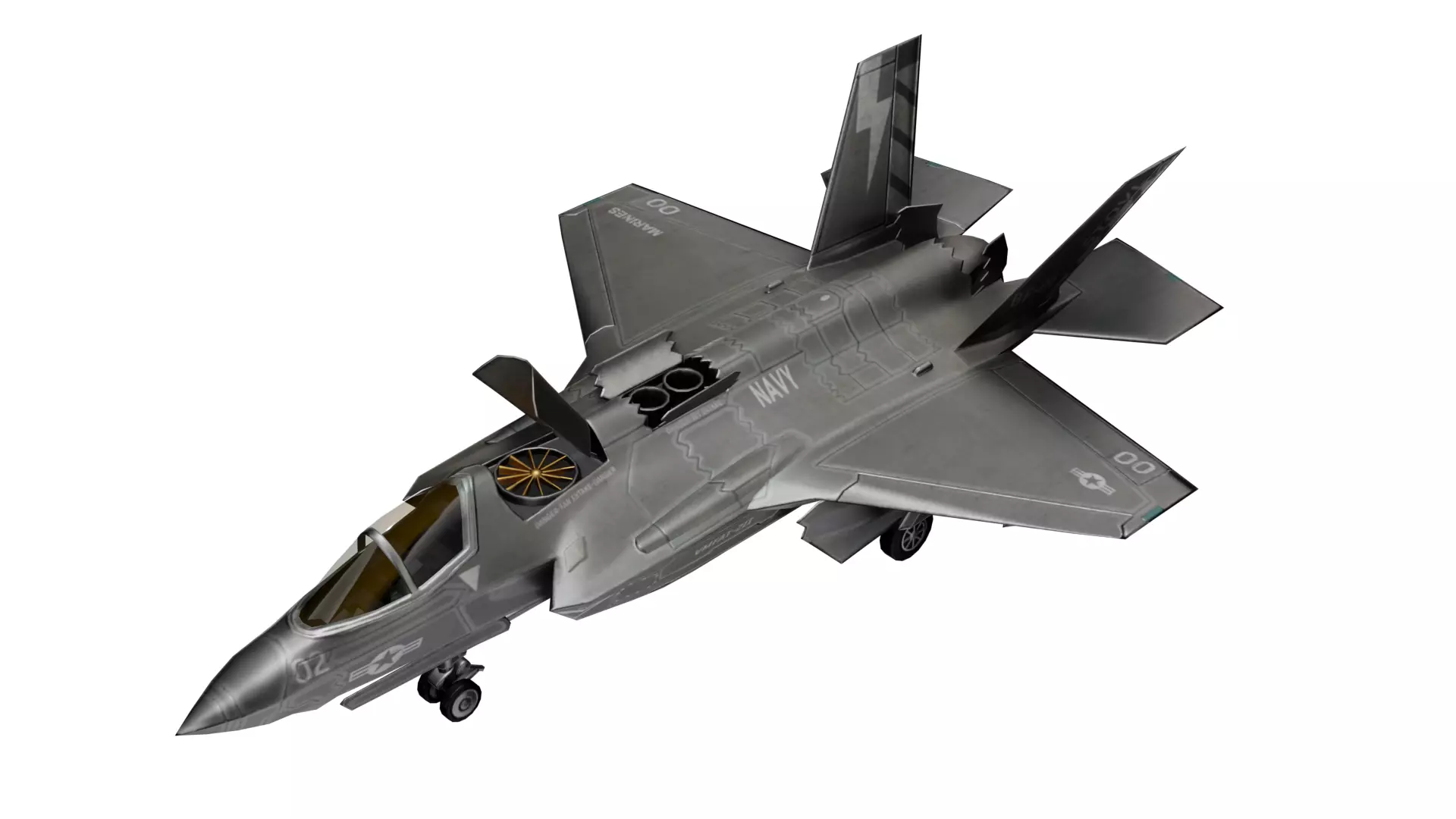 Lockheed Martin F-35 Lightning Low-poly 3D model