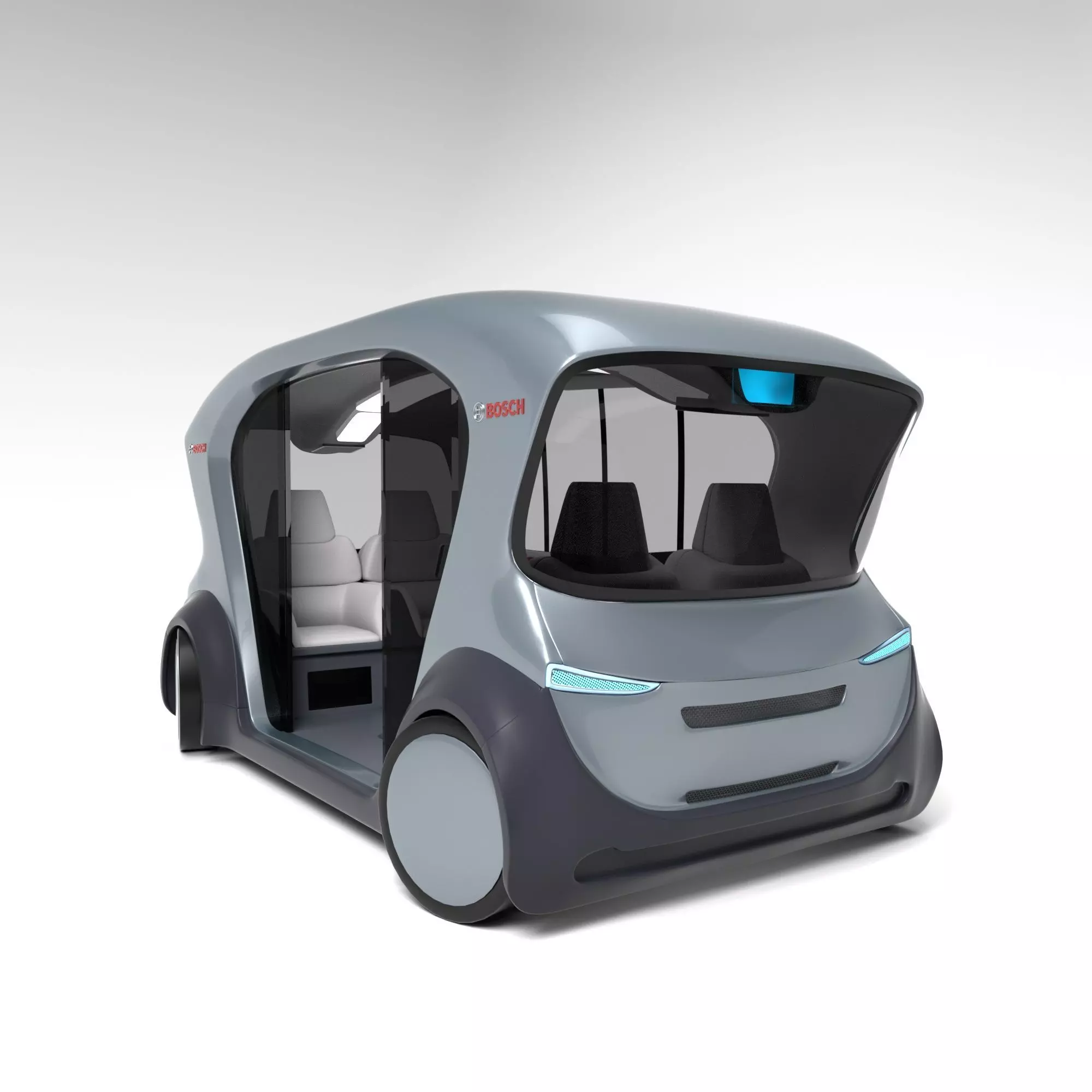 Autonomous Bosch Shuttle Car 3D model