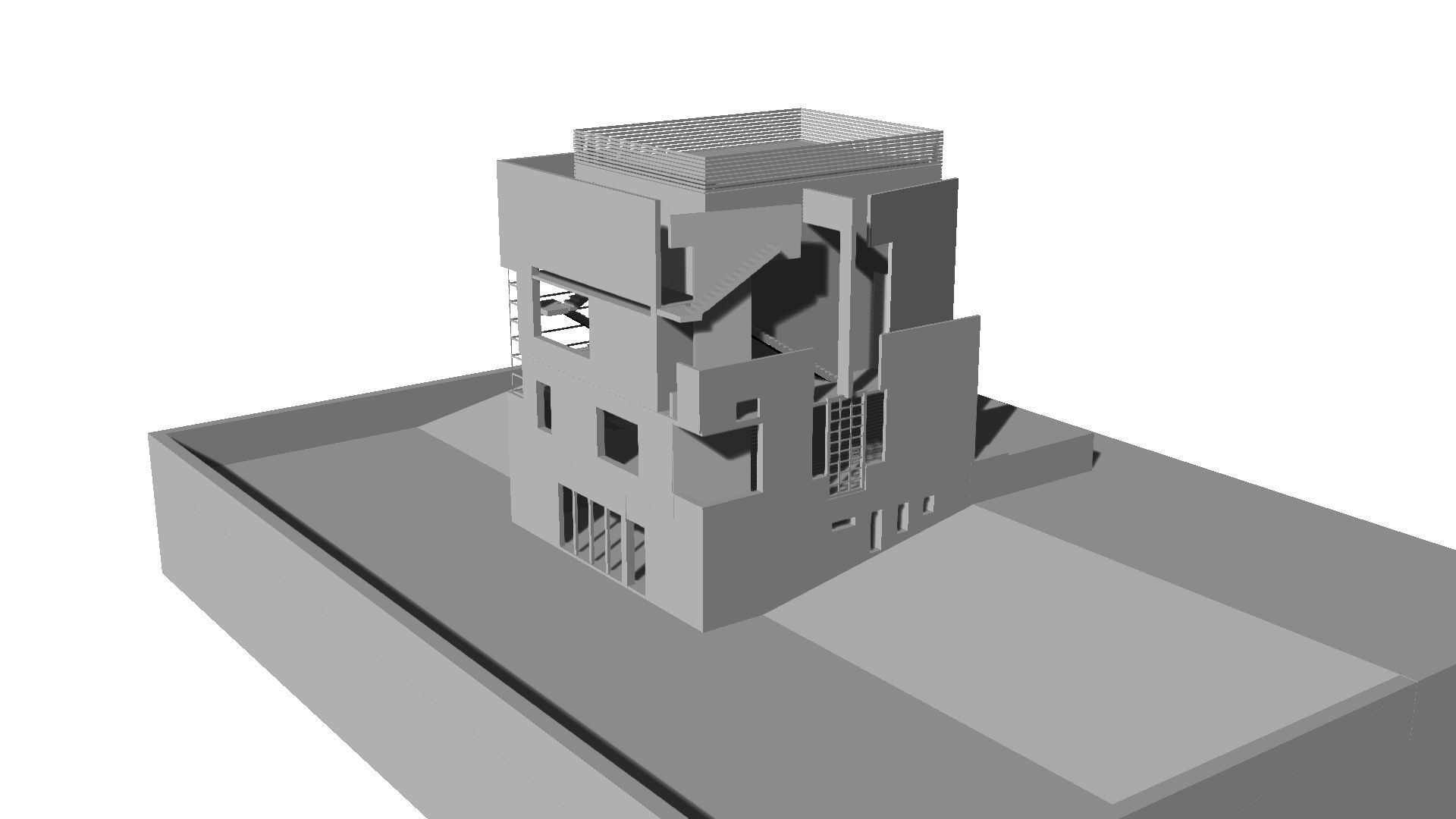 Sixth Street Residence Project by Thom Mayne with Andrew Zago 3D model_4