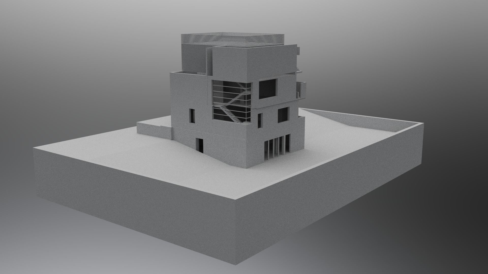 Sixth Street Residence Project by Thom Mayne with Andrew Zago 3D model_5