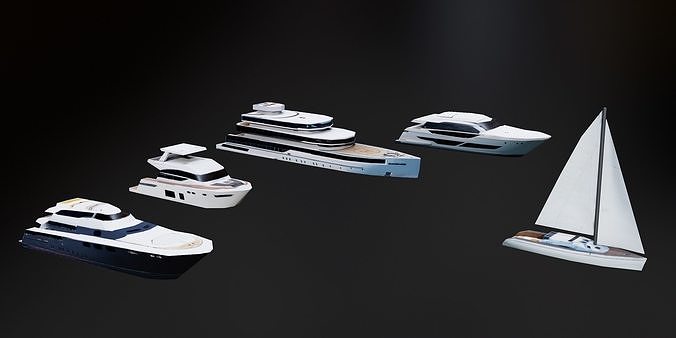 Low Poly city models pack Low-poly 3D model 3