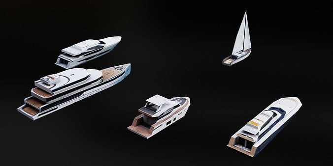 Low Poly city models pack Low-poly 3D model 4